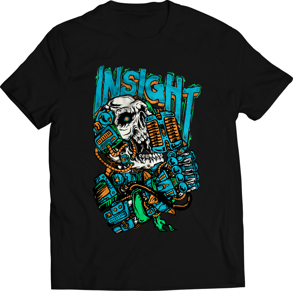 NEW! Insight Robot Skull T-Shirt (Black)